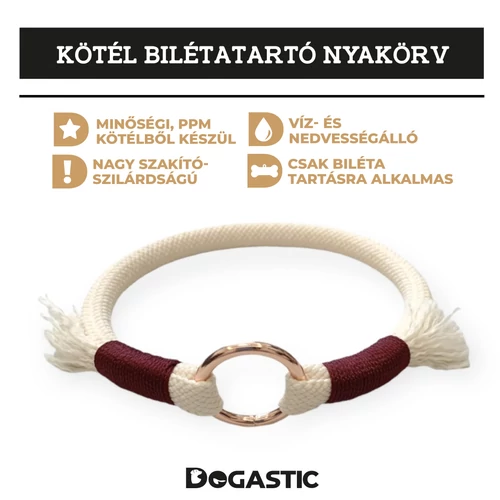 Kötél bilétatartó nyakörv