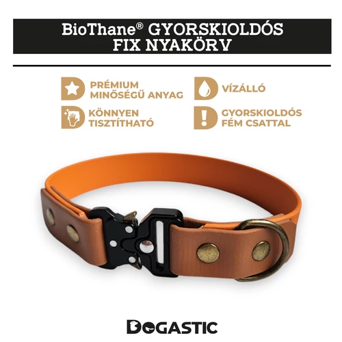 BioThane® gyorskioldós FIX nyakörv 25mm