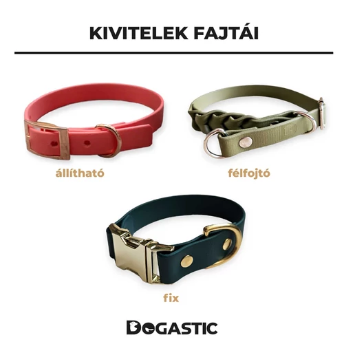 Kép 8/17 - BioThane® fonott nyakörv 25mm