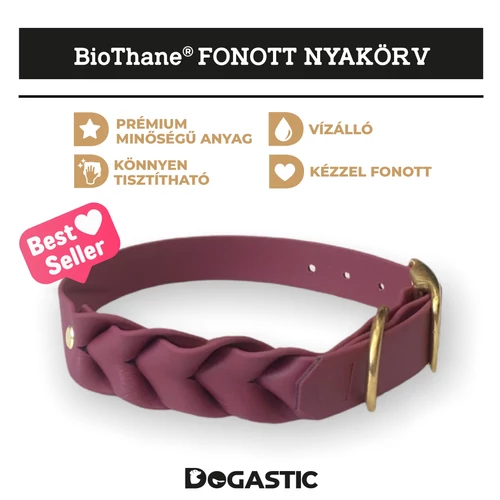 Kép 1/17 - BioThane® fonott nyakörv 25mm