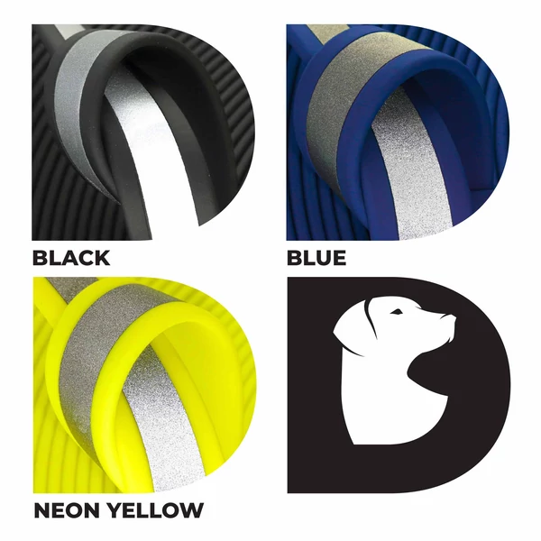 BioThane® Fényvisszaverős Basic nyakörv 19mm