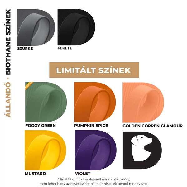 BioThane® Basic nyakörv 19mm