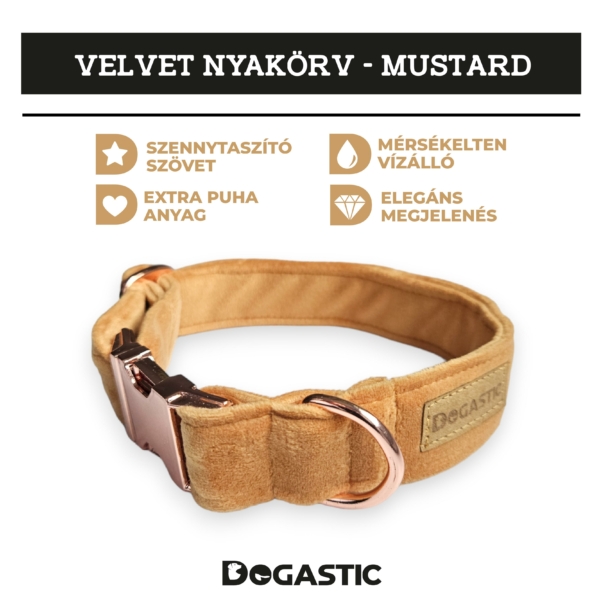 Velvet Nyakörv - Mustard